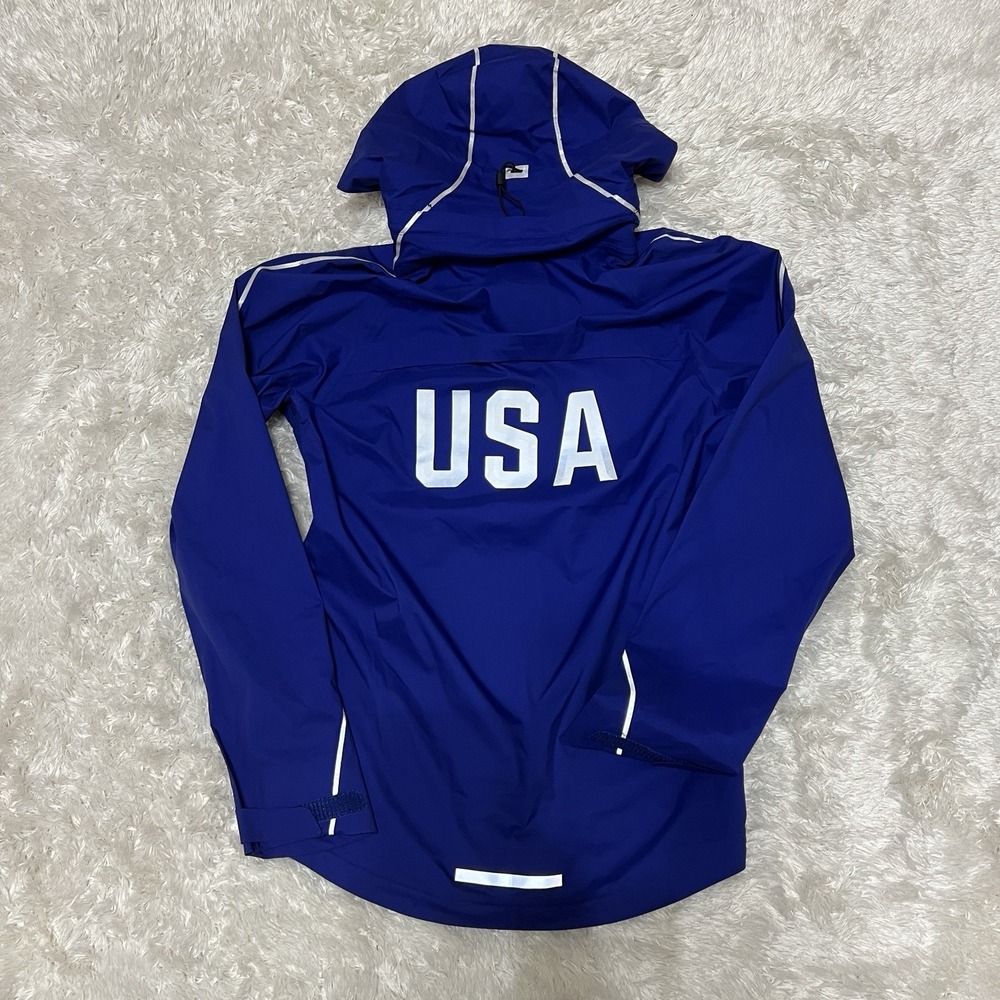 New Nike Team USA Lightweight Authentic Issued 3M Jacket Blue Mens XS 743458-443 - Picture 2 of 8